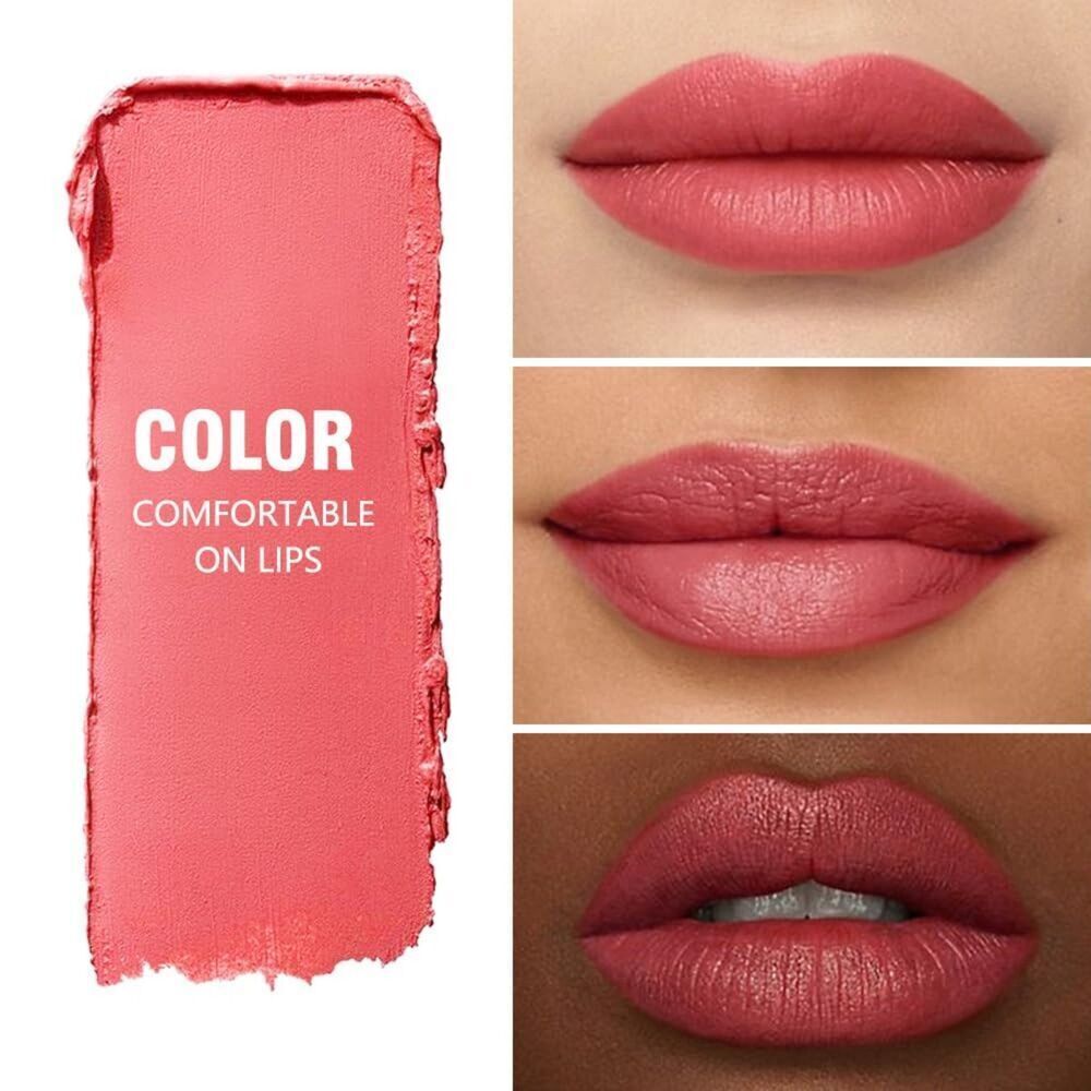 Matte Ruby Red Crayon Set for Women 24 Hour Lipstick Lip Liner Pencil - Picture 2 of 3